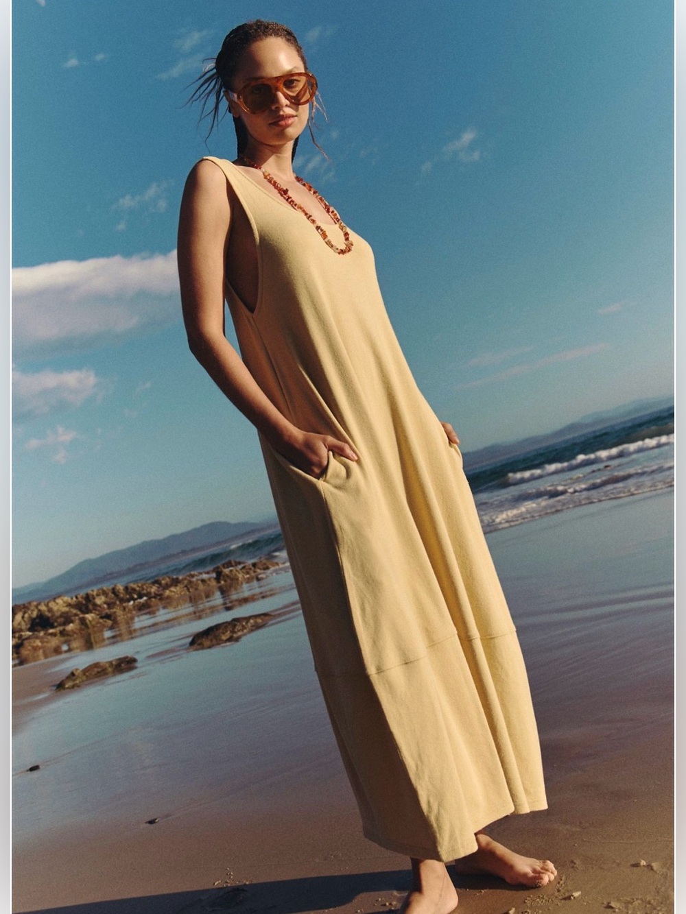 Free People Perth Barrel Tee Midi Dress NWOT